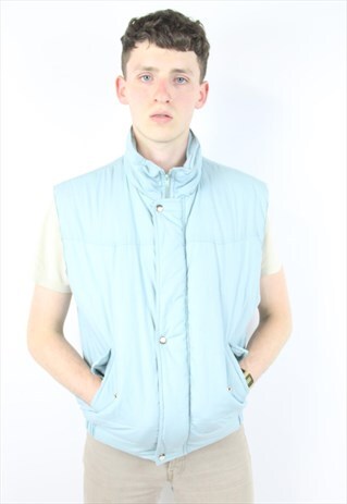 VINTAGE MINT SLEVELESS PUFFER JACKET