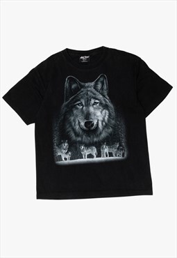 Vintage black wolf t-shirt