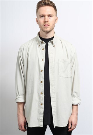 VINTAGE CORDUROY SHIRT BEIGE