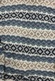 VINTAGE KNITTED JUMPER ABSTRACT PATTERNED GRANDAD SWEATER