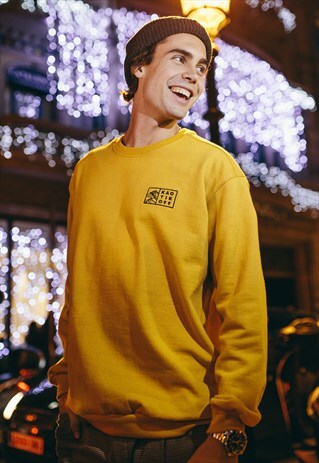 KAOTIKO 'OLIVER' SWEATSHIRT IN MUSTARD