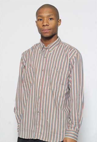 VINTAGE YVES SAINT LAURENT STRIPED SHIRT