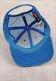 NIKE TRUCKER HAT SNAPBACK FLAT BILL CAP BLUE WHITE MESH