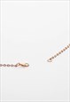 WOMEN'S 16" ESSENTIAL CURB NECKLACE CHAIN - ROSE GOLD