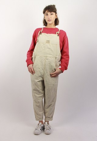 VINTAGE BEIGE DUNGAREES