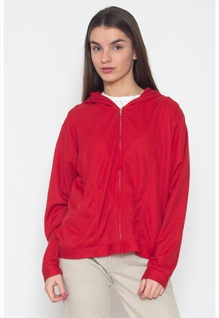 VINTAGE RED NIKE TRACK ZIP JACKET
