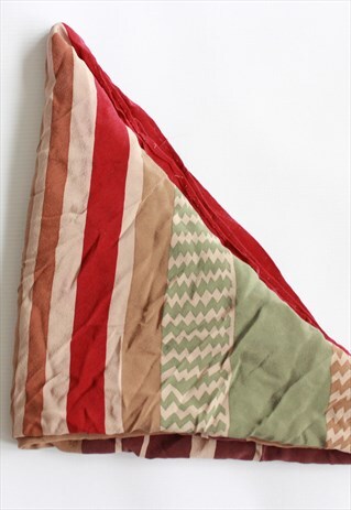 VINTAGE FISBA STOFFELS SCARF MAROON ABSTRACT PRINT