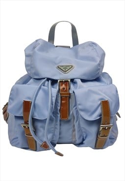 Vintage Prada Re-nylon backpack, tessuto vela, Sky Blue