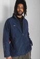 Vintage Umbro 90's Padded Puffer Coat Jacket - Blue