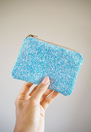 SPARKLY BLUE COIN PURSE