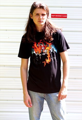 VINTAGE BLACK GRAPHIC RAMMSTEIN PRINT T-SHIRT