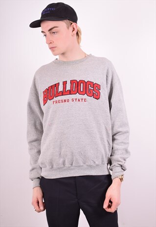 CHAMPION MENS VINTAGE SWEATSHIRT JUMPER MEDIUM GREY 90S