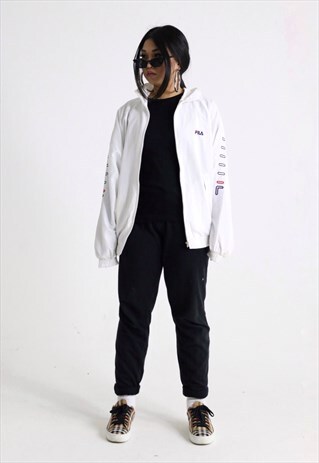 VINTAGE FILA SPORTS TRACKSUIT TOP WINDBREAKER JACKET