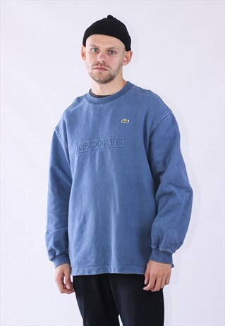 VINTAGE MENS LACOSTE BIG LOGO SWEATSHIRT