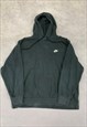 VINTAGE NIKE HOODIE PULLOVER EMBROIDERED LOGO SWEATSHIRT