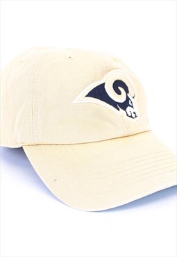 Vintage NFL ST Louis Rams Cap Cream With Mascot Logo 90s