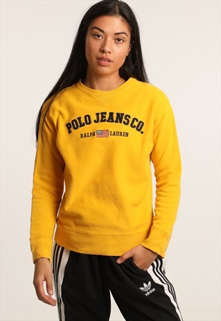 VINTAGE POLO JEANS RALPH LAUREN EMBROIDERED LOGO SWEATSHIRT