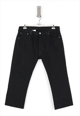 Levi's 501 High Waist Jeans in Black Denim - W36 - L36