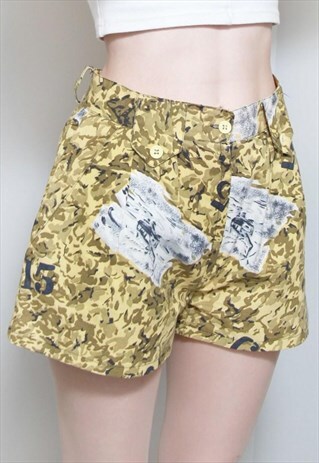 VINTAGE 1990'S MIXED CAMO PRINT SHORTS