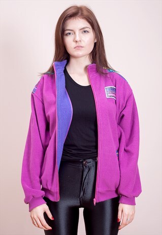 VINTAGE 80S / EARLY 90S FLEECE BOMBER JACKET