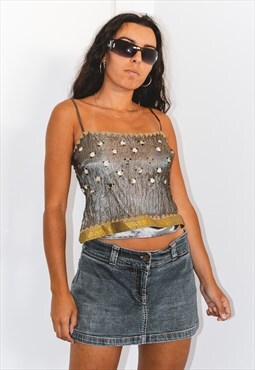 Vintage 90s Embroidered Top
