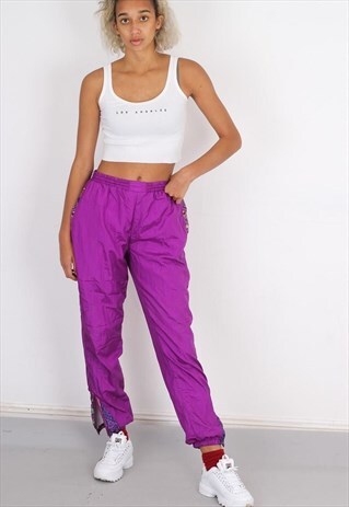 VINTAGE PURPLE SHELL TRACK PANT