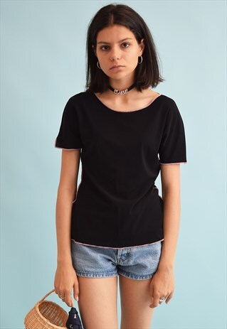 90'S RETRO KITSCH FESTIVAL MESH STRETCH MINIMALIST TOP