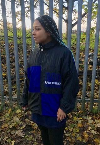 VINTAGE UMBRO RARE CRAZY SHELL TRACKSUIT BOMBER JACKET