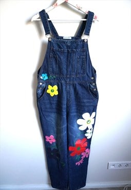 Vintage Denim Dungaree Jumpsuit Romper Playsuit Overall