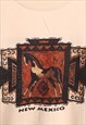 GILDAN 90'S CREWNECK AZTEC NEW MEXICO SWEATSHIRT XXLARGE (2X