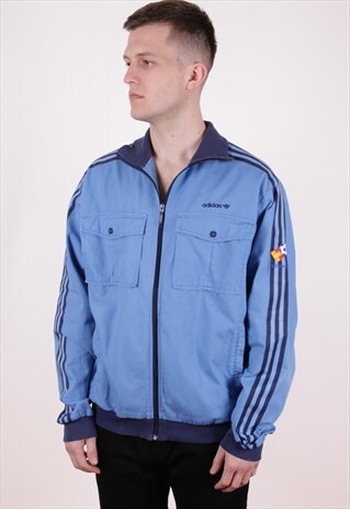 90S VINTAGE ADIDAS COTTON TRACK JACKET AA10148