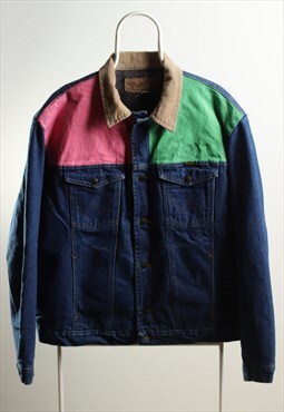 Vintage Wrangler Denim Reworked Insulated Jacket 