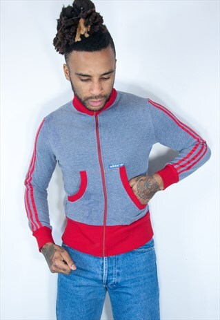 ADIDAS VINTAGE JACKET GREY RARE 70S
