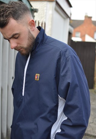 VINTAGE 90'S NIKE HALF ZIP WINDBREAKER TRACK JACKET