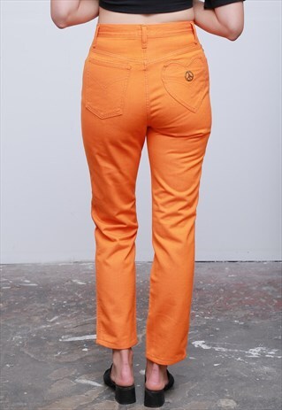 RARE VINTAGE 90'S MOSCHINO ORANGE JEANS
