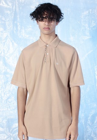 tan burberry shirt