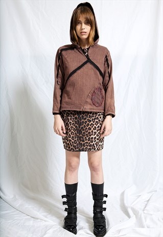 COFFE BROWN UNIQUE HOODIE SWEATSHIRT