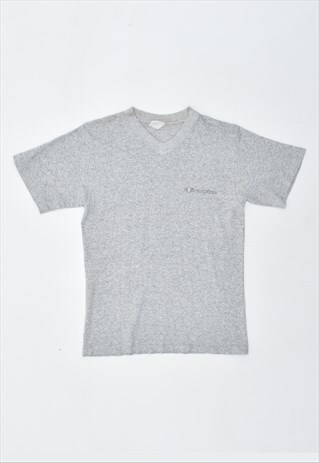 VINTAGE 00'S Y2K CHAMPION T-SHIRT TOP GREY