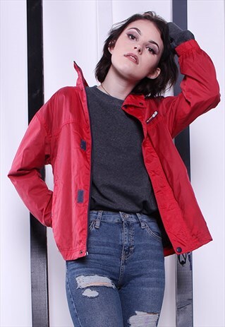 VINTAGE 90S SHELL JACKET/WINDBREAKER. UNISEX SPORTSWEAR.