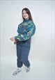 80S ONE PIECE SKI SUIT, RETRO SNOWSUIT SMALL SIZE WINTER 