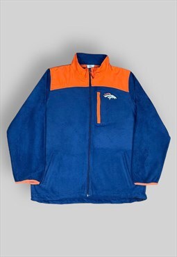 Denver Broncos Full Zip Fleece in Navy Blue