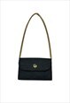 Christian Dior Crossbody Bag Shoulder Clutch Oblique Black 