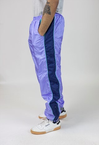 VINTAGE PURPLE SHELL TRACKSUIT BOTTOMS