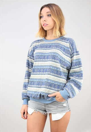 VINTAGE OVERSIZED PATTERNED JUMPER