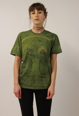 VINTAGE PRINTED TIE DYE TSHIRT