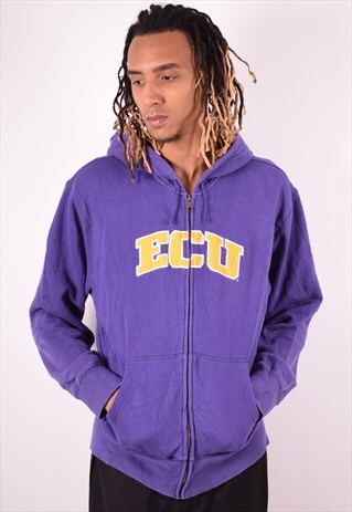 NIKE MENS VINTAGE ECU PIRATES HOODIE JACKET LARGE PURPLE 90S