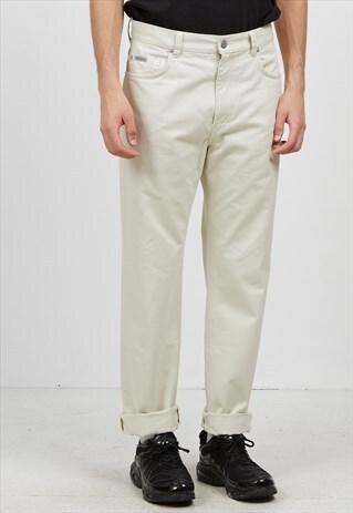VINTAGE BEIGE CALVIN KLEIN TROUSERS BOTTOMS