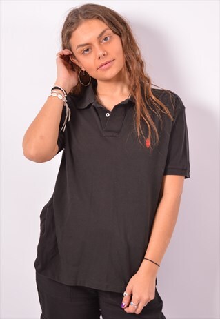 VINTAGE POLO RALPH LAUREN POLO SHIRT BLACK