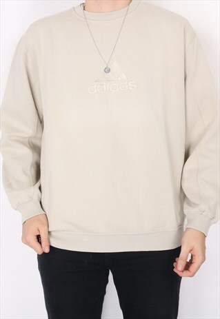beige adidas sweatshirt