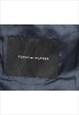VINTAGE TOMMY HILFIGER NAVY & BROWN CHECKED BLAZER - M